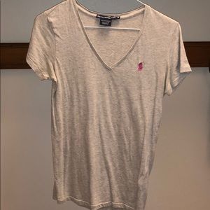 Ralph Lauren Sport gray cotton short sleeve tee